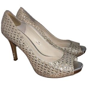 Coach Silver Heels 4in